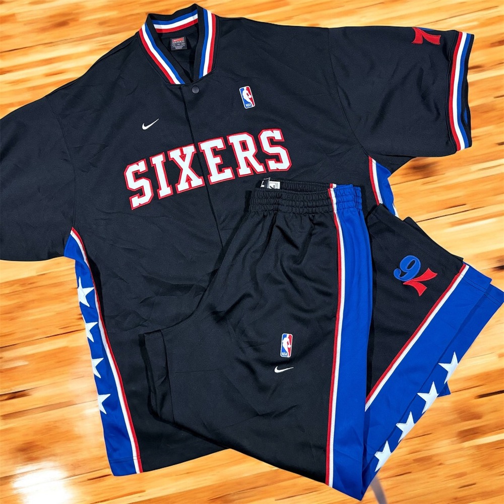 76ers Nike Rewind 77 (2002) Warm-up Jacket/Pants Set‎